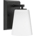 Progress PP30046131M Matte Black 1 Bulb Wall Sconce