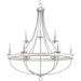 Progress PP400159141 Galvanized Finish Large Foyer Chandelier