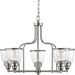 Progress PP400136009 Brushed Nickel Mid Sized Chandelier