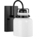 Progress PP30043831M Matte Black 1 Bulb Wall Sconce