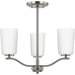 Progress PP400349009 Brushed Nickel Mini Chandelier