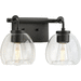 Progress PP300346143 Graphite 2 Bulb Bathroom Light