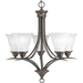 Progress PP432820 Antique Bronze Mid Sized Chandelier