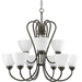 Progress PP466820 Antique Bronze Mid Sized Chandelier