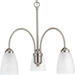 Progress PP473409 Brushed Nickel Mini Chandelier