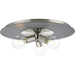 Progress PP350248009 Brushed Nickel Flush Mount Ceiling Light