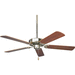 Progress PP250109 Brushed Nickel Large Room Fan (52'' to 59'')