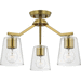 Progress PP400340191 Brushed Gold Mini Chandelier