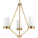 Progress PP400021109 Brushed Bronze Mid Sized Chandelier