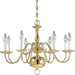 Progress PP435710 Polished Brass Mid Sized Chandelier