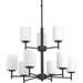 Progress PP472631 Black Mid Sized Chandelier