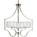 Progress PP4644104WB Polished Nickel Mid Sized Chandelier