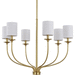 Progress PP400227012 Satin Brass Mid Sized Chandelier