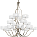 Progress PP4685104WB Polished Nickel Large Foyer Chandelier