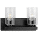 Progress PP30038731M Matte Black 2 Bulb Bathroom Light