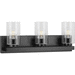 Progress PP30038831M Matte Black 3 Bulb Bathroom Light