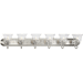 Progress PP300394009 Brushed Nickel 4 or more Bulb Bathroom Light