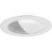 Progress PP804004028 Satin White 4'' Recessed Light Trim Kit