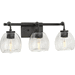 Progress PP300347143 Graphite 3 Bulb Bathroom Light