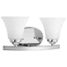 Progress PP200915 Chrome 2 Bulb Bathroom Light