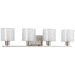 Progress PP208009 Brushed Nickel 4 or more Bulb Bathroom Light