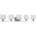 Progress PP208109 Brushed Nickel 4 or more Bulb Bathroom Light