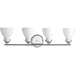 Progress PP277415 Polished Chrome 4 or more Bulb Bathroom Light