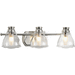 Progress PP281215WB Chrome 3 Bulb Bathroom Light