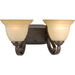 Progress PP288277 Forged Bronze 2 Bulb Bathroom Light