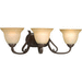 Progress PP288377 Forged Bronze 3 Bulb Bathroom Light