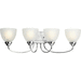 Progress PP292815 Polished Chrome 4 or more Bulb Bathroom Light