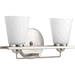 Progress PP300001009 Brushed Nickel 2 Bulb Bathroom Light