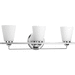 Progress PP300002015 Polished Chrome 3 Bulb Bathroom Light