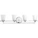 Progress PP300003015 Polished Chrome 4 or more Bulb Bathroom Light