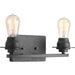 Progress PP300009143 Graphite 2 Bulb Bathroom Light