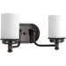 Progress PP300013139 Rubbed Bronze 2 Bulb Bathroom Light