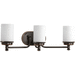 Progress PP300014139 Rubbed Bronze 3 Bulb Bathroom Light