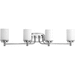 Progress PP300015015 Polished Chrome 4 or more Bulb Bathroom Light
