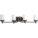 Progress PP300015139 Rubbed Bronze 4 or more Bulb Bathroom Light