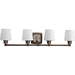 Progress PP300019020 Antique Bronze 4 or more Bulb Bathroom Light