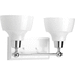 Progress PP300040015 Polished Chrome 2 Bulb Bathroom Light