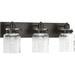 Progress PP300047020 Antique Bronze 3 Bulb Bathroom Light