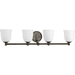 Progress PP300060020 Antique Bronze 4 or more Bulb Bathroom Light