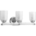 Progress PP300102104 Polished Nickel 3 Bulb Bathroom Light