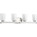 Progress PP300103104 Polished Nickel 4 or more Bulb Bathroom Light