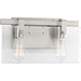 Progress PP300106009 Brushed Nickel 2 Bulb Bathroom Light