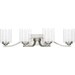Progress PP300123009 Brushed Nickel 4 or more Bulb Bathroom Light
