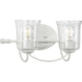 Progress PP300254151 Cottage White 2 Bulb Bathroom Light