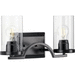 Progress PP300257031 Matte Black 2 Bulb Bathroom Light