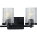 Progress PP300269031 Black 2 Bulb Bathroom Light